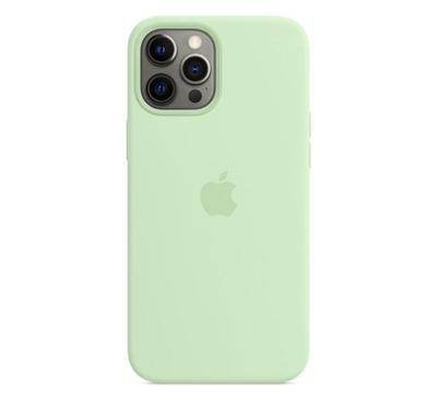Apple iPhone 12 Pro Max Silicone Back Cover met MagSafe Pistachegroen Apple iPhone 12 Pro Max Silicone Back Cover met MagSafe Pistachegroen