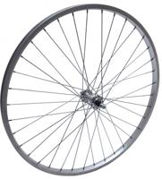Voorwiel 26x1.75 inch Aluminium velg, vaste as, zilver - thumbnail