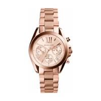 Michael Kors Dames Bradshaw mini Rosegoudkleurig chronograaf horloge MK5799 - thumbnail