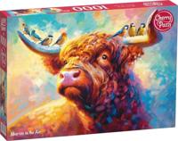 Moo-sic in the Air Puzzel 1000 Stukjes - thumbnail