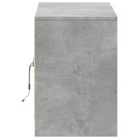 Tv-meubel met LED 100x34x50 cm bewerkt hout betongrijs - thumbnail