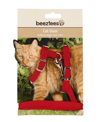 Beeztees Kattentuigje Rood 130cm x 10mm