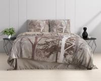 RoyalTextile - Indre Dekbedovertrek Katoen-Satijn - Taupe - 200 x 220 - thumbnail