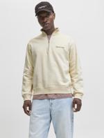Jack & Jones Jornorrebro Emb Sweat High Neck Sn Sweater Antique White - thumbnail