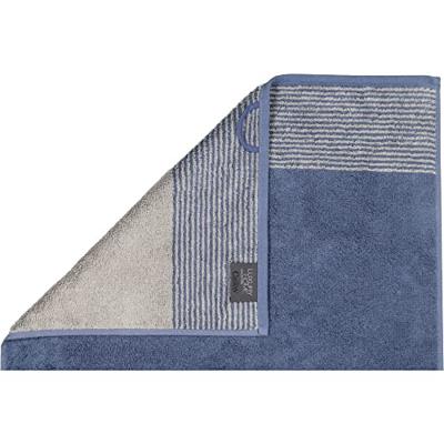 Cawö Cawo Two-Tone Badhanddoek Nachtblau 80x150