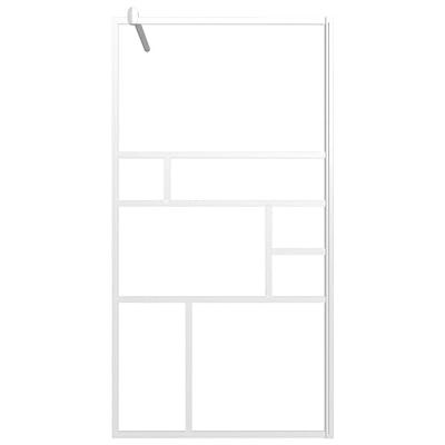 Inloopdouchewand 100x195 cm ESG-glas wit - thumbnail