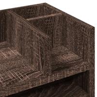 VidaXL Bureau organiser 44,5x24x25 cm bewerkt hout bruin eikenkleur - thumbnail