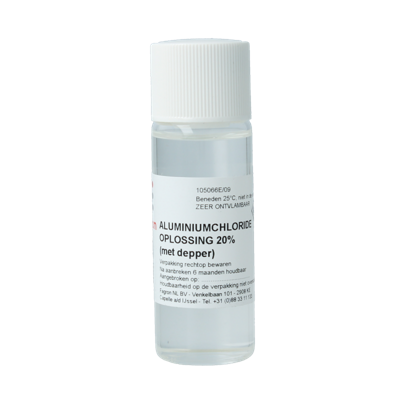 Aluminiumchloride oplossing 20% met depper 30 Milliliter