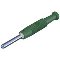 SKS Hirschmann MST 3 Miniatuur-banaanstekker Stekker, recht Stift-Ø: 2 mm Groen 1 stuk(s) - thumbnail