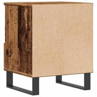 Nachtkastjes 2 st 40x35x50 cm bewerkt hout oud houtkleurig - thumbnail