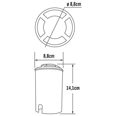 Led grondspot 3 watt covered