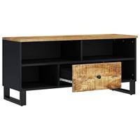 Tv-meubel 100x33x46 cm massief mangohout en bewerkt hout - thumbnail