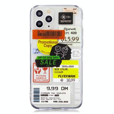 Voor iPhone 11 Pro Transparante TPU Patroon beschermhoes (kleurrijke barcode) Voor iPhone 11 Pro Transparante TPU Patroon beschermhoes (kleurrijke barcode)