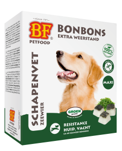BF Petfood Schapenvet Maxi Bonbons met zeewier 1 verpakking