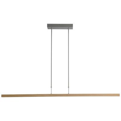 Masterlight HanglampOak nikkel met hout 134cm - 2786-37-NA-P-DW