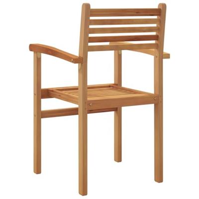 Tuinstapelstoelen 2 pcs Bruin 55.5 x 55.5 x 90 cm - thumbnail