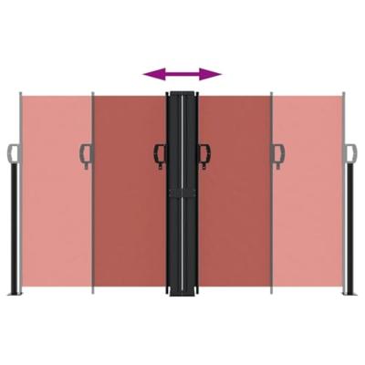 VidaXL Windscherm uittrekbaar 140x1200 cm terracottakleurig