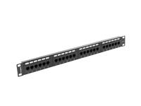 Lanberg patch panel 24 port 1U Cat.5e UTP Black PPU5-1024-B - thumbnail