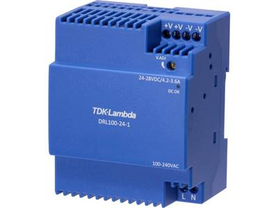 TDK-Lambda DRL100-24-1 DIN-rail netvoeding 24 V 3.67 A 100.8 W Inhoud 1 stuk(s)