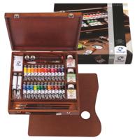 Van Gogh • olieverf kist expert met 24 kleuren in tubes van 20ml + 2 kleuren in tubes van 60ml + accessoires - thumbnail