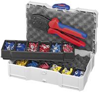 Knipex 97 90 21 Krimptang Geïsoleerde kabelschoenen, Geïsoleerde connectoren (male), Geïsoleerde stootverbinders 0.5 tot 6 mm² Incl. krimp-assortiment met - thumbnail