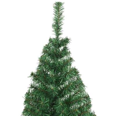 VidaXL Kunstkerstboom groen 210 cm pvc en staal en kunststof VidaXL Kunstkerstboom groen 210 cm pvc en staal en kunststof