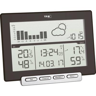 TFA Dostmann Meteo Sens 35.1139.01 Draadloos weerstation Verwachting voor 12 tot 24 uur Aantal sensoren max.: 3 TFA Dostmann Meteo Sens 35.1139.01 Draadloos weerstation Verwachting voor 12 tot 24 uur Aantal sensoren max.: 3