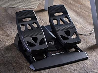 Thrustmaster TFRP T.Flight Rudder Pedals Rempedaal-plaat USB, RJ12 PC, PlayStation 4, Xbox One Zwart Thrustmaster TFRP T.Flight Rudder Pedals Rempedaal-plaat USB, RJ12 PC, PlayStation 4, Xbox One Zwart