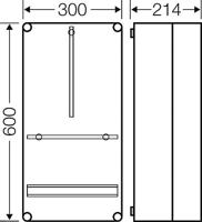 Hensel Mi 2410 Behuizing 300 x 600 x 214 Kunststof 1 stuk(s) - thumbnail