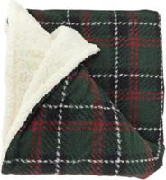 Unique Living plaid Eloise 160 x 130 cm donkergroen - thumbnail