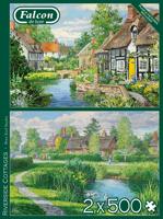Falcon legpuzzel Riverside Cottages 2 x 500 stukjes - thumbnail