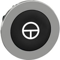 Schneider Electric ZB4FA245 ZB4FA245 Plat, Terugstelbaar (Ø) 30.5 mm T Chroom, Zwart 1 stuk(s) - thumbnail