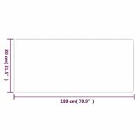 VidaXL Tapijtloper 80x180 cm antracietkleurig - thumbnail