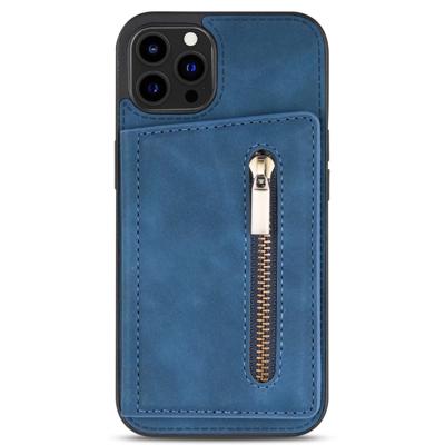 Samsung Galaxy S22 Ultra hoesje - Backcover - Pasjeshouder - Portemonnee - Rits - Kunstleer - Blauw Samsung Galaxy S22 Ultra hoesje - Backcover - Pasjeshouder - Portemonnee - Rits - Kunstleer - Blauw