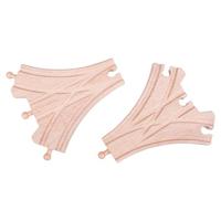 Bigjigs houten rails - 3-weg splitsing, 2st. - thumbnail