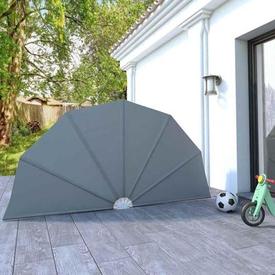 VidaXL Terrasscherm inklapbaar 160 cm grijs VidaXL Terrasscherm inklapbaar 160 cm grijs