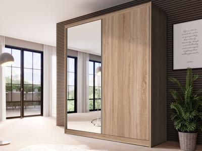 Kast MACRO 2 schuifdeuren 180 cm sonoma eik met spiegel Kast MACRO 2 schuifdeuren 180 cm sonoma eik met spiegel
