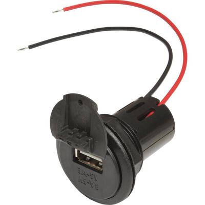 ProCar Power USB Einbausteckdose EV mit Gewindehülse und Deckel Power USB inbouwstopcontact met deksel Stroombelasting (max.): 3 A Geschikt voor USB-A ProCar Power USB Einbausteckdose EV mit Gewindehülse und Deckel Power USB inbouwstopcontact met deksel Stroombelasting (max.): 3 A Geschikt voor USB-A