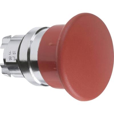 Schneider Electric ZB4BC4 ZB4BC4 Terugstelbaar (Ø) 22 mm Zonder markering Chroom, Rood 1 stuk(s)