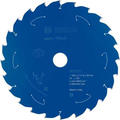 Bosch Accessories 2608644522 2608644522 Cirkelzaagblad 250 x 30 mm Aantal tanden: 24 1 stuk(s) Bosch Accessories 2608644522 2608644522 Cirkelzaagblad 250 x 30 mm Aantal tanden: 24 1 stuk(s)