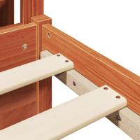 Bedframe met hoofdeinde Wasbruin 150 x 200 cm Massief Vurenhout - thumbnail