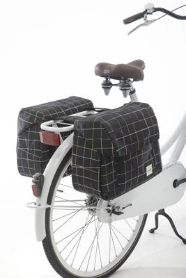 New Looxs dubbele fietstas Joli 37 liter 38 x 30 cm zwart