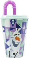 Beker met Rietje Frozen CZ11363 430 ml - thumbnail