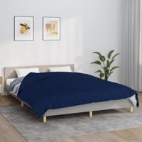 VidaXL Verzwaringsdeken 200x230 cm 13 kg stof blauw - thumbnail