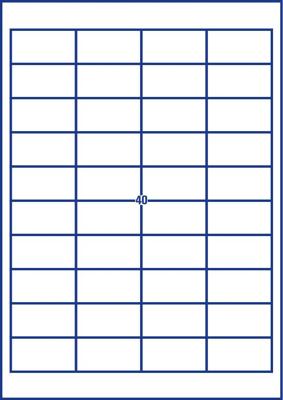 Etiket avery 4780 48.5x25.4mm wit 1000st