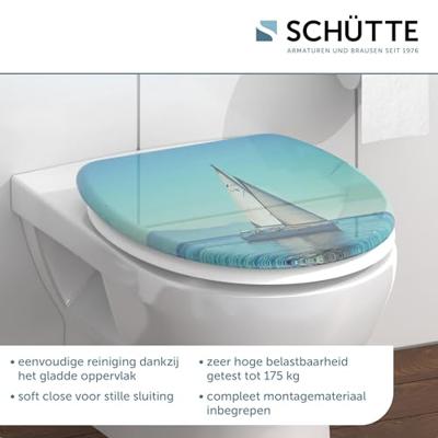 Schutte Duroplast WC-bril SAILING met soft-close
 82148 - thumbnail