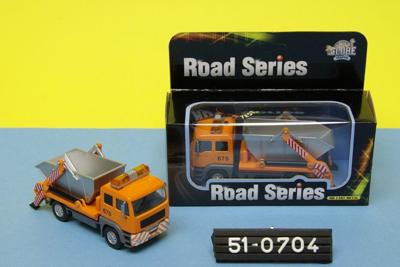 Die Cast pull back container truck met