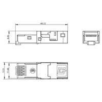 Metz Connect E-DAT Industry RJ45 1401400810-I Stekker, recht Aantal polen (sensoren) 8P8C Zilver 1 stuk(s) - thumbnail