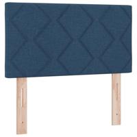 Boxspringbed met matras creme 90x200 cm stof Blauw 80 x 200 cm - thumbnail