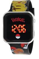 Pokémon LED Horloge Zwart - thumbnail